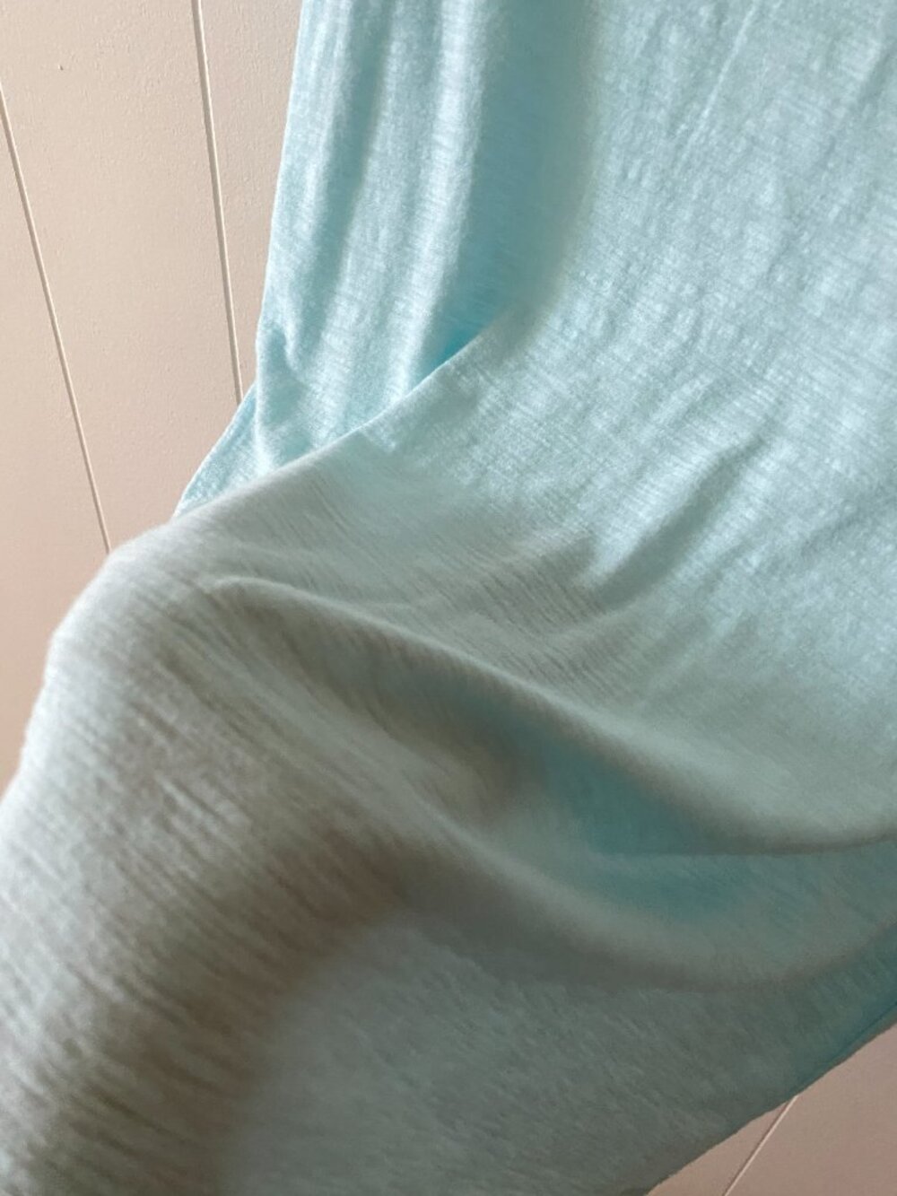 James Perse, Sz Med/2, Aqua Blue, Classic Soft Slub Cotton Modal Tee Shirt - Picture 9 of 9